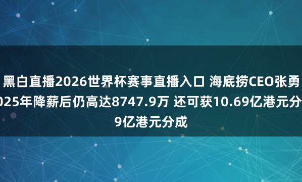 黑白直播2026世界杯赛事直播入口 海底捞CEO张勇2025年降薪后仍高达8747.9万 还可获10.69亿港元分成