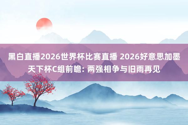 黑白直播2026世界杯比赛直播 2026好意思加墨天下杯C组前瞻: 两强相争与旧雨再见