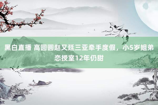 黑白直播 高圆圆赵又廷三亚牵手度假，小5岁姐弟恋授室12年仍甜