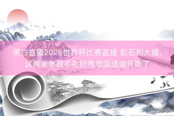 黑白直播2026世界杯比赛直播 影石和大疆，这两家老敌手在好意思国透澈开撕了