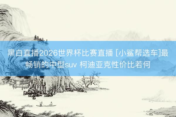 黑白直播2026世界杯比赛直播 [小鲨帮选车]最畅销的中型suv 柯迪亚克性价比若何