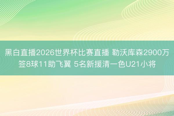 黑白直播2026世界杯比赛直播 勒沃库森2900万签8球11助飞翼 5名新援清一色U21小将