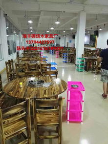 佛山碳烧家具厂火烧木碳化木餐厅桌椅八仙台仿古碳烧醉鹅桌椅酒店饭店桌椅